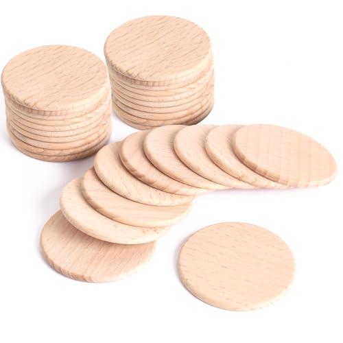 Pstyle. 木板 丸い板 DIY 木製 スライス 木材 チップ 丸板 ウッド 木片 PST-18...