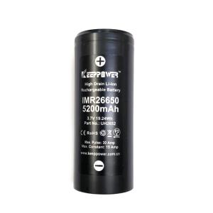 XTAR 26650 5200mAh 3.6V 充電式 リチウムイオン電池 7A 18.72Wh