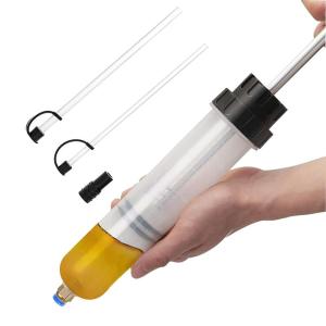 Socpuro シリンジ型 車 オイルポンプ 200ml 手動式 オイルシリンジ