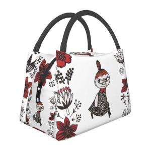 ムーミン 保冷 がま口 ランチバッグ ブラック お弁当箱