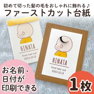 ファーストカット 1枚 名入れ 日付 赤ちゃん ...の商品画像