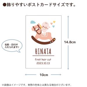 ファーストカット 1枚 名入れ 日付 赤ちゃん...の詳細画像2