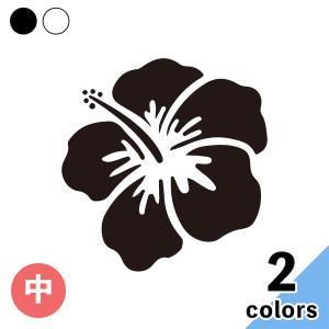 ハイビスカス ステッカー ver3 カワイイ お洒落 ALOHA 海 アロハ