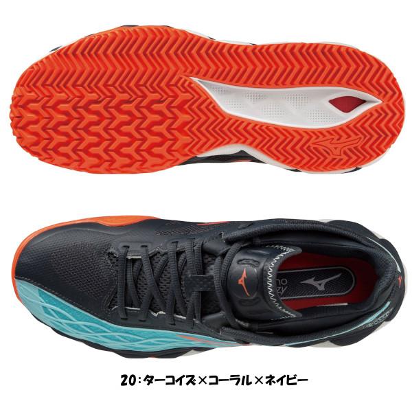 送料無料◆MIZUNO　ウエーブエンフォース　TOUR　OC　61GB2302　テニスシューズ　砂入...