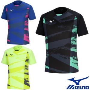 《送料無料》2024年4月発売　MIZUNO　ユニセックス　ゲームシャツ　82JAB103　ミズノ　卓球　ウェア｜PTENNIS