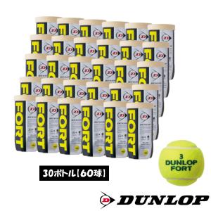 送料無料◆DUNLOP◆フォート2球入り（30缶/60球）　DFDYL2DOZ　硬式テニスボール　ダンロップ｜ptennis