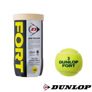 DUNLOP◆フォート2球入り　DFDYL2DOZ　硬式テニスボール　ダンロップ｜ptennis