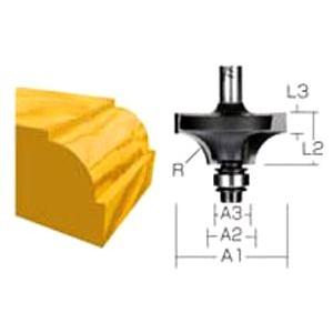 マキタ コロ付ギンナン面ビット（4R×軸径6mm）