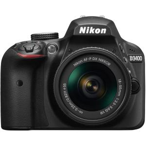 Nikon デジタル一眼レフカメラ D3400 AF-P 18-55 VR レンズキット ブラック D3400LKBK ※ショーケース展示品｜pts-store