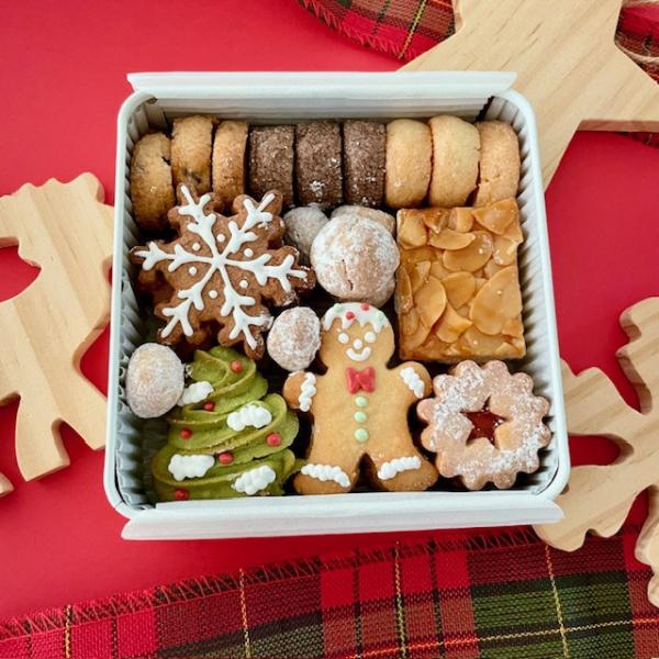 ホワイトクリスマスクッキー缶