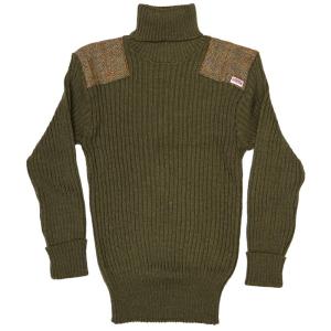 ハリスツイード タートルネック セーター NATO軍タイプ タートルネックコマンドセーター ミリタリーセーター ウール セーター アウトドア セーター