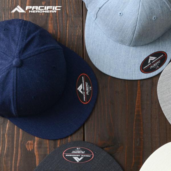 PACIFIC HEADWEARビンテージヘザー FLEXFIT ベースボール キャップ［P812］...