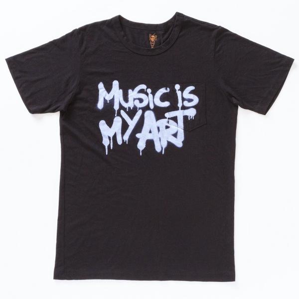 MBW apparel MUSIC IS MY ART T-SHIRTS　BLACK (エムビーダブ...