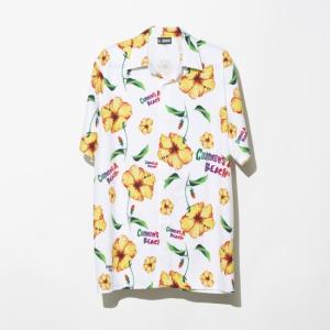 ILLCOMMONS BEACH ALOHA S/S SHIRTS WHITE LONG（イルコモンズ　ビーチアロハシャツ　ホワイト　ロング）｜publication