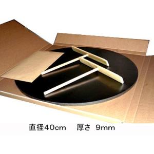 クレープ用鉄板（直径40cm、厚み9mm）とトンボ２本付　オリジナルレシピ付き　焼き面研磨仕上げ