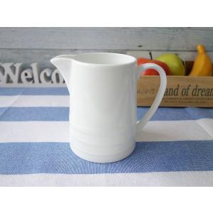 ミルクポット クリーマー レリーフ おしゃれ ミルクピッチャー 中国製 レンジ可 食洗器対応 大きい ラテアート カフェクリーマー  陶器 通販 ソースポット