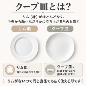 美濃焼 16cm クープ皿 白 取り皿 ケーキ...の詳細画像1