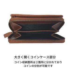 二つ折財布 革製 メンズ ジップタイプ ファス...の詳細画像3