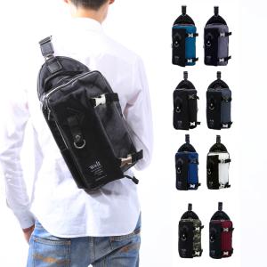 ウォルト ボディバッグ 杢調ポリエステル 4L 軽量 左右背負い替え