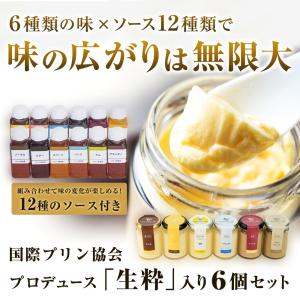 高級 プリン 敬老の日 ギフト 食べ比べ 6個入り ソース12種