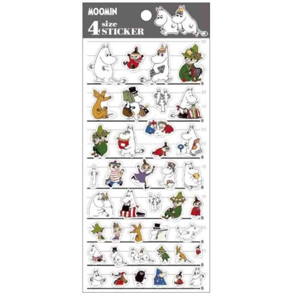 カミオジャパン ムーミン4サイズステッカー 4SIZE STICKER MIX 北欧 303986 ...