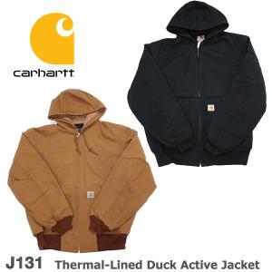 カーハート J131 パーカー ダックアクティブジャケット サーマル裏地 CARHARTT Thermal-Lined ACTIVE JACKET フード｜puff