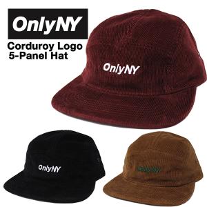 オンリーニューヨーク キャップ ONLY NY コーデュロイ LOGO 5-PANEL ストラップバックキャップ｜puff