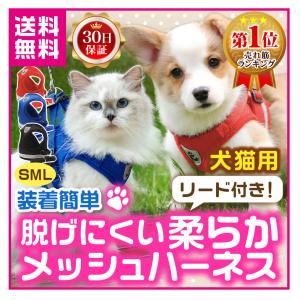 ハーネス 猫用  犬 おしゃれ 脱げない 涼しい リード 小型 中型 苦しくない メッシュ