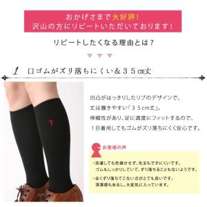 送料無料 リブ ハイソックス 22-24cm ...の詳細画像3