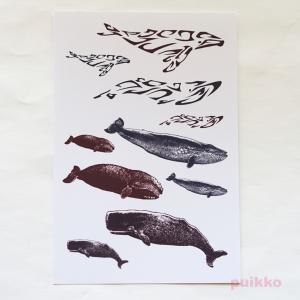 クジラ　タトゥーシール｜puikko1