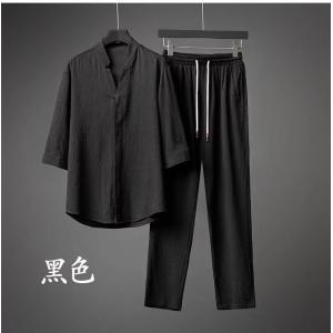 セットアップ メンズ 涼しい ロングパンツ チノ...の商品画像