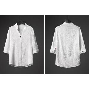 セットアップ メンズ 涼しい ロングパンツ チ...の詳細画像5
