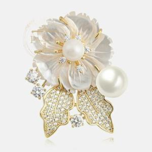 ブローチ パール 卒業式 入学式 アンティーク...の詳細画像2