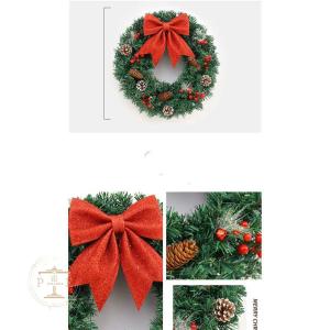 クリスマスリース LED付き 花輪 ドライ リ...の詳細画像3