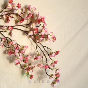 桜 造花 桜の大枝 97cm 桜 枝 さくら 木 桜の花 造花 ディスプレイ 人工観葉植物 花材 フラワーアレンジメント 撮影用 イベント ライブ お祭り｜pulaode