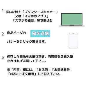 メール便送料無料 描いた絵が巾着袋にプリント ...の詳細画像4