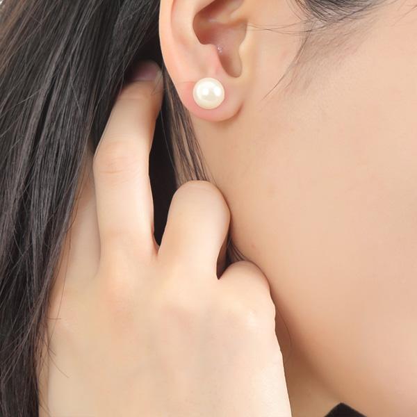 イヤリング パール 痛くない 卒業式 入学式 フォーマル 50代 40代 貼るピアス