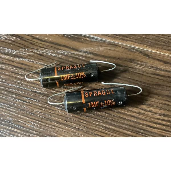 ビンテージ Sprague Black Beauty .1 200v 実数値.11 足長 コンデンサ...