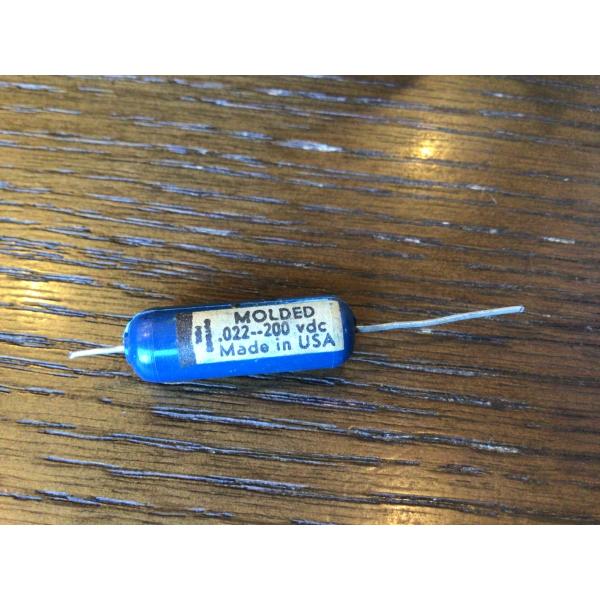 ビンテージ Ajax Blue Molded .022 200v コンデンサ (ハム/P90)(在庫...