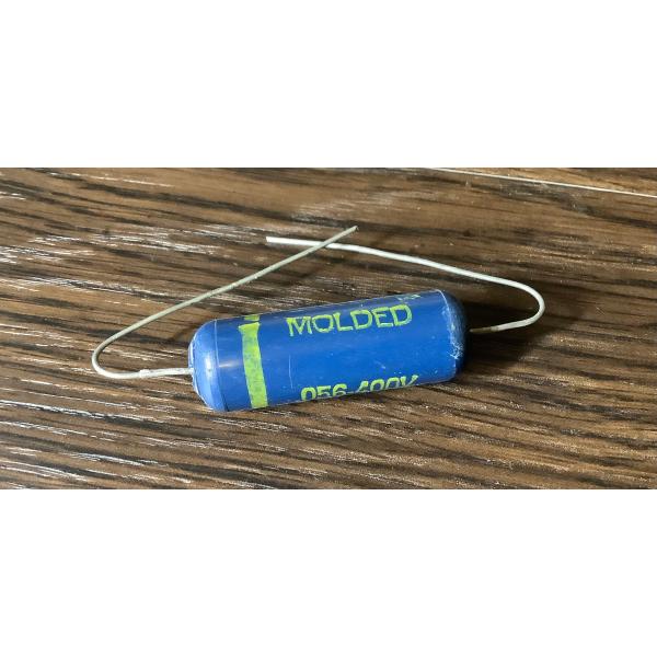 ビンテージ Ajax Blue Molded .056 400v コンデンサ 新品 貴重 レア (シ...