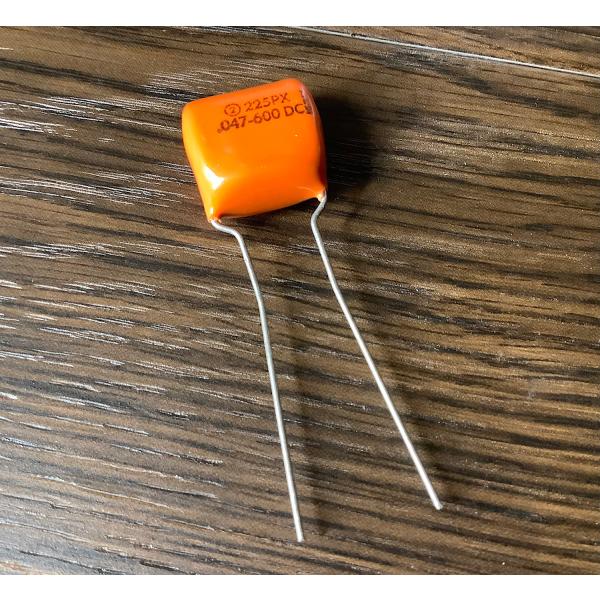 ビンテージ Sprague Orange Drop .047 600v コンデンサ 新品 (シングル...