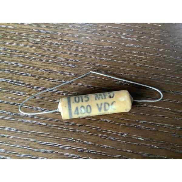 ビンテージ Cornell Tiger .015 400v Wax コンデンサ 新品 お勧め (ハム...