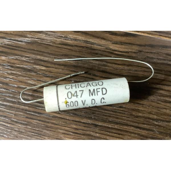 ビンテージ Chicago .047 600v  コンデンサ (シングル)(在庫1)