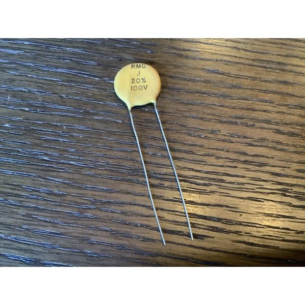 ビンテージ RMC セラミック .1 100v コンデンサ 新品 (シングル/.1シングル)(在庫3...