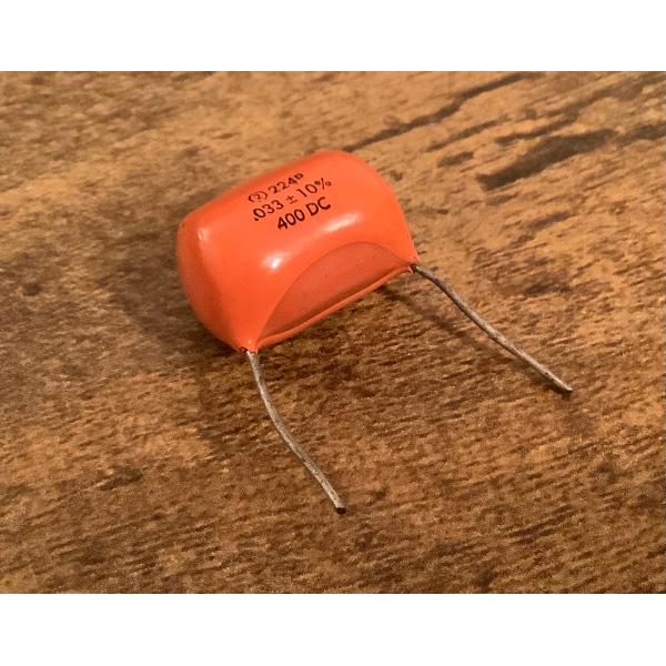 ビンテージ Sprague Orange Drop .033 400v コンデンサ (ハム/P90/...