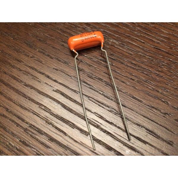 ビンテージ Sprague Orange Drop .01 600v コンデンサ 新品 (ハム/P9...