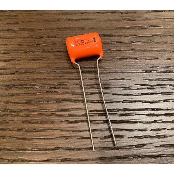 ビンテージ Sprague Orange Drop .047 400v コンデンサ 新品 (シングル...