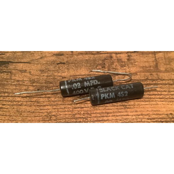 ビンテージ Cornell Black Cat .02 400v 実数値ジャスト マッチド2個セット...