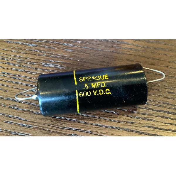 ビンテージ Sprague Black Beauty .5 600v コンデンサ (電子部品)(在庫...