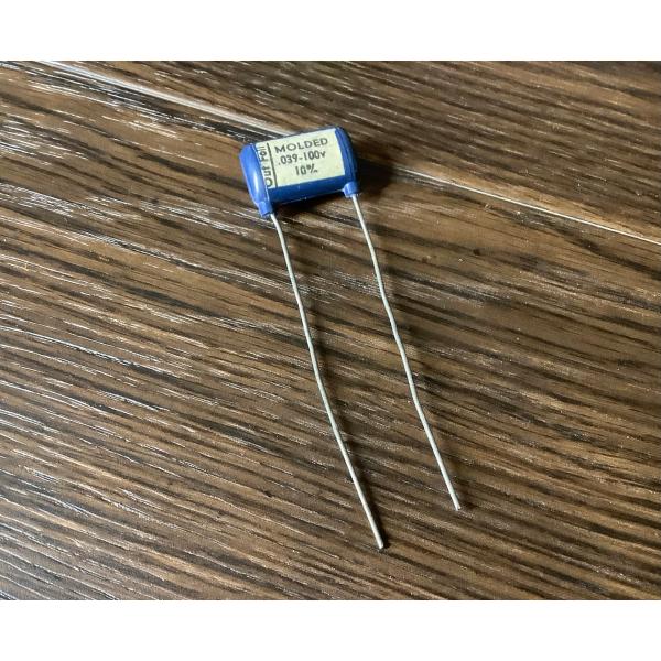 ビンテージ Ajax Blue Molded .039 100v コンデンサ Fender 新品 (...